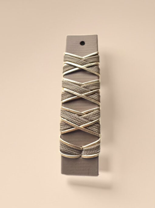 Halsband Crossline  Chocolate / Gold – Bild 3