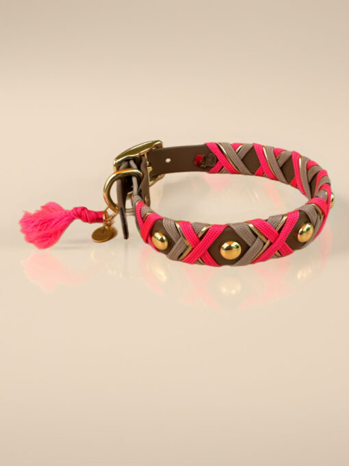 Halsband Crossline   Neon Pink – Bild 3