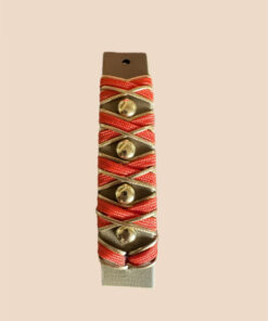 Alternative view of Halsband Crossline   Schwarz / Gold