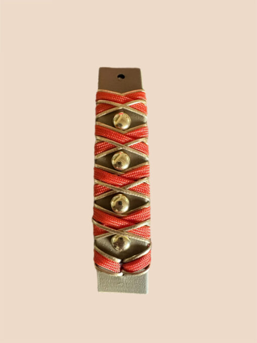 Halsband Crossline  Chocolate / Gold – Bild 2