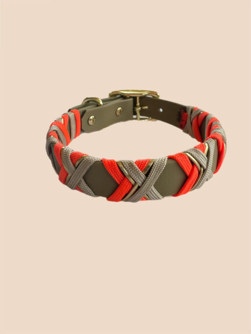 Halsband Crossline   Neon Orange