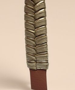 Alternative view of Halsband V - Line Dark Teal / Goldschnur