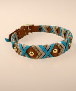 Halsband Crossline Neon Türkis