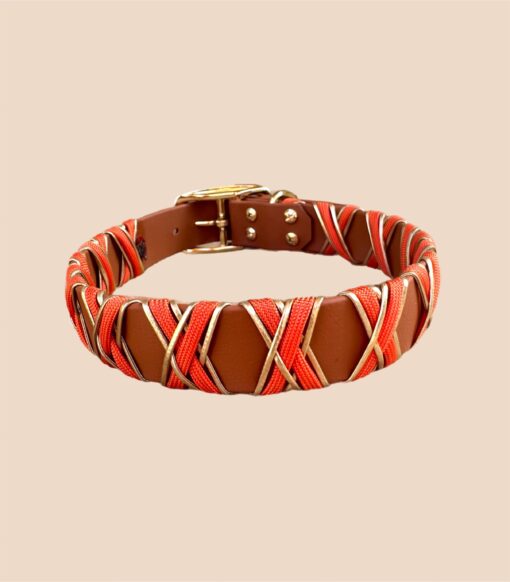 Halsband Crossline Summer Orange/Gold