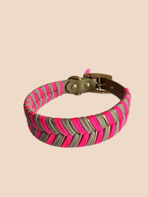 Halsband  V - Line   Neon Pink