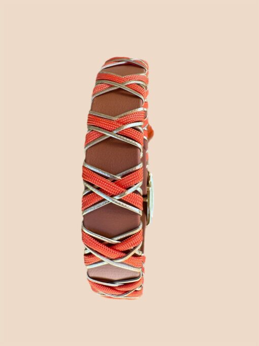 Halsband Crossline Summer Orange/Gold – Bild 3