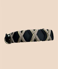 Halsband Crossline   Schwarz
