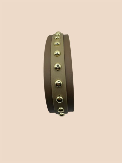 Halsband  Luxline Dark Taupe / Beige – Bild 2