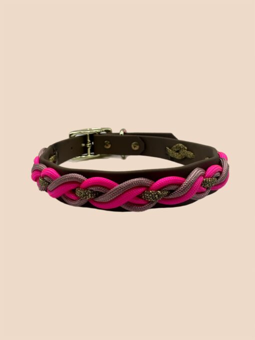 Halsband  Braidedline - Swing   Neon Pink