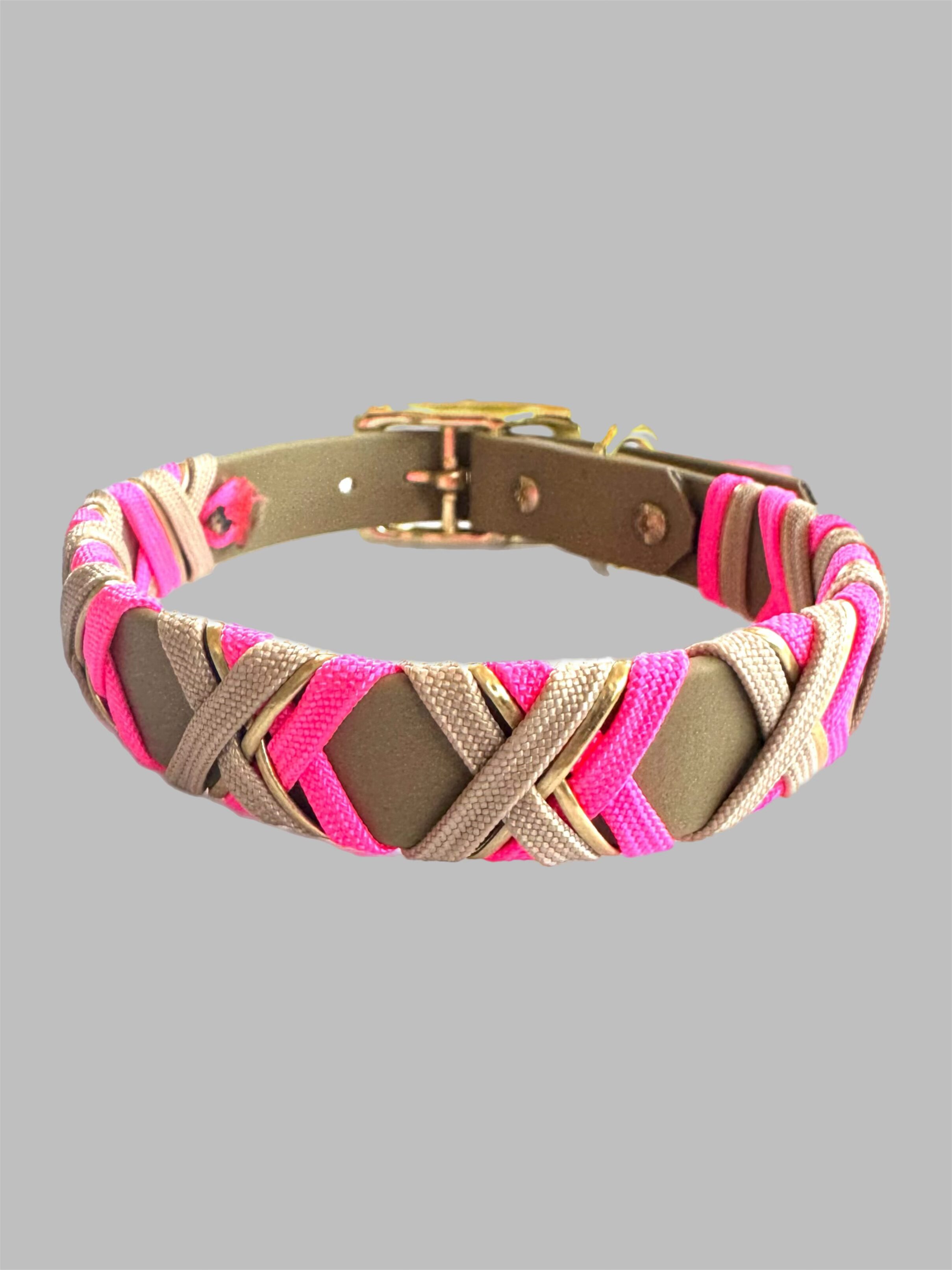 Halsband Crossline   Neon Pink – Bild 4