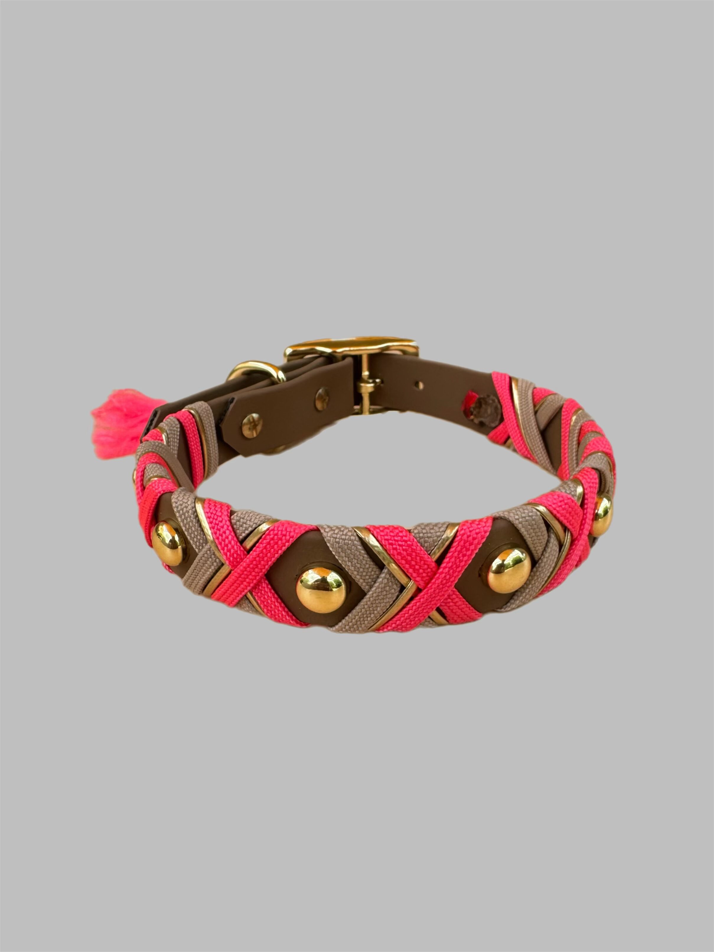 Halsband Crossline   Neon Pink – Bild 2