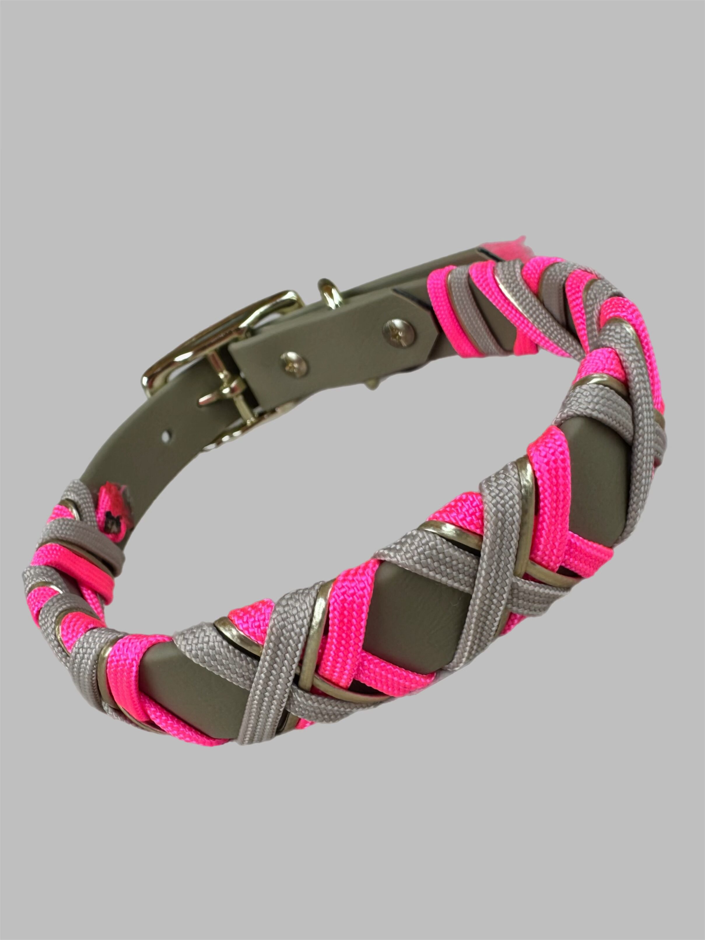 Halsband Crossline   Neon Pink – Bild 3