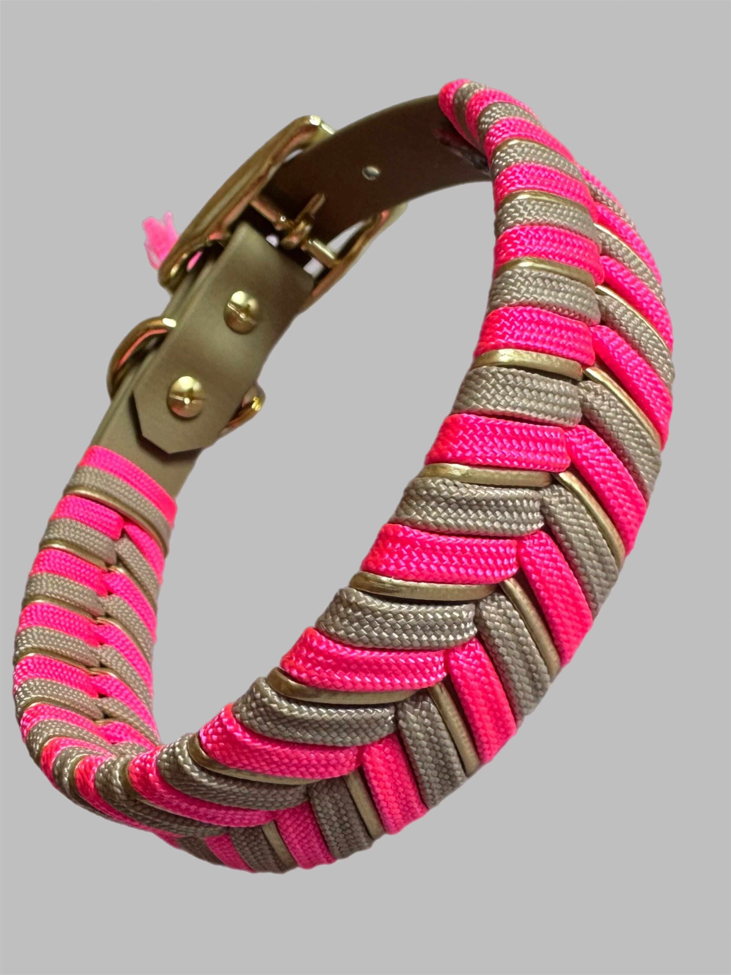 Halsband  V - Line   Neon Pink