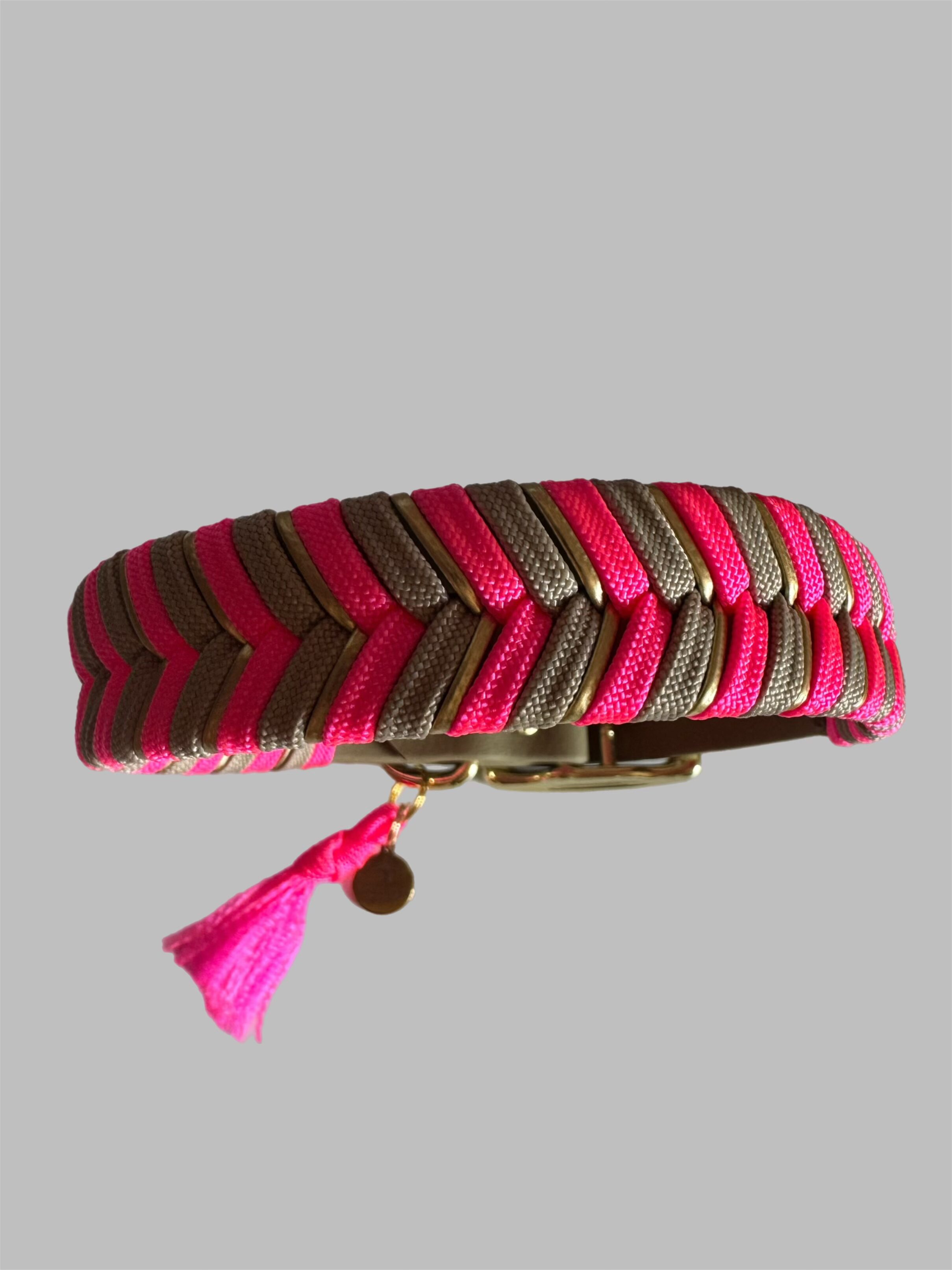 Halsband  V - Line   Neon Pink – Bild 3