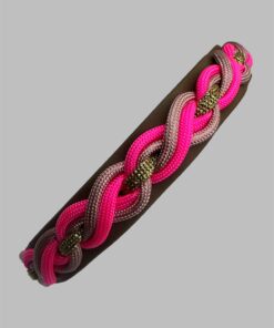 Halsband  Braidedline - Swing   Neon Pink