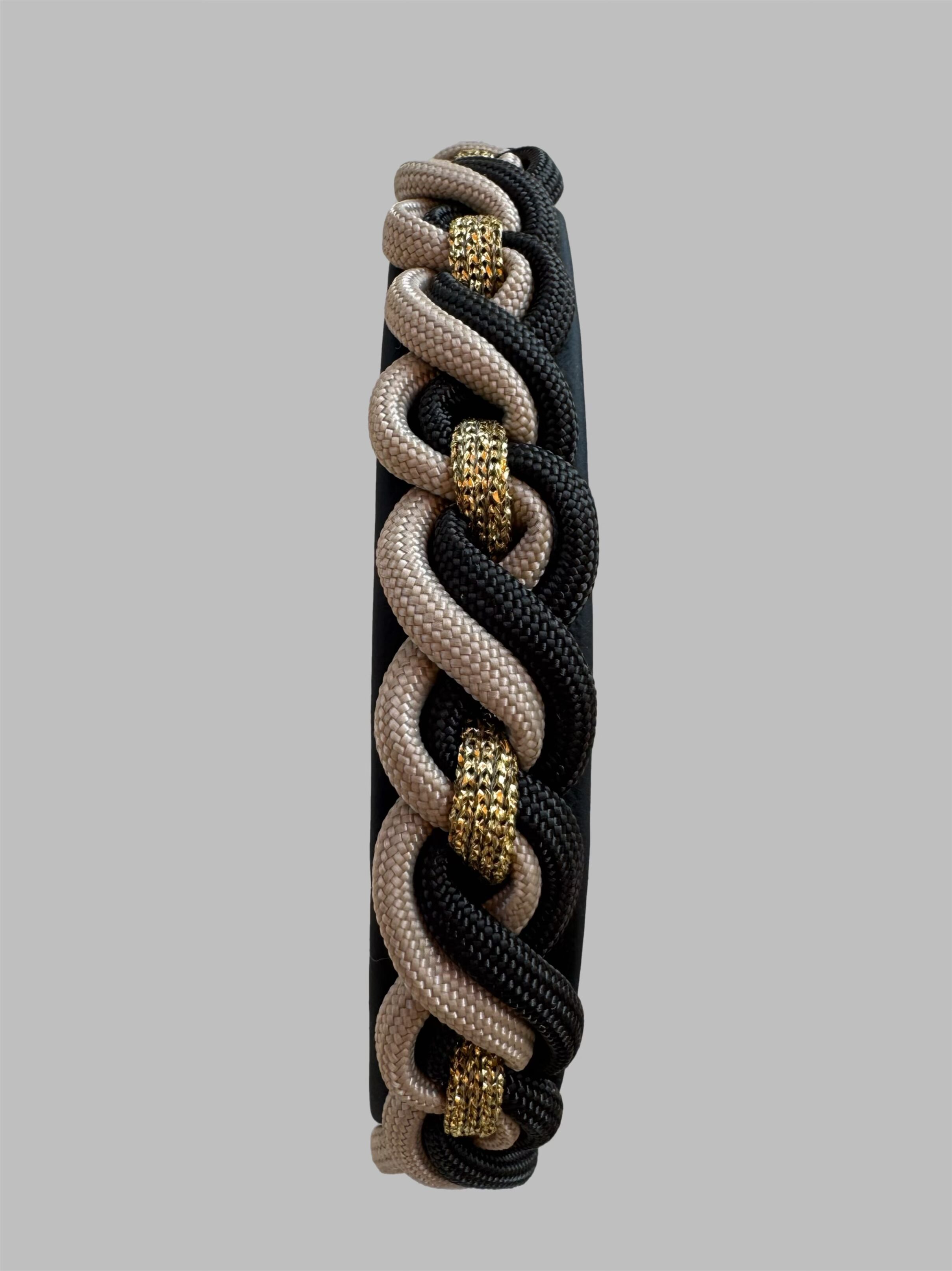 Halsband  Braidedline - Swing   Schwarz – Bild 3