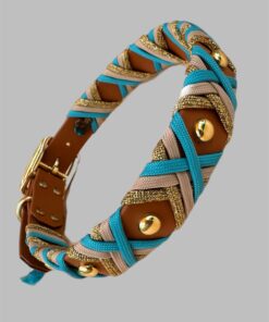 Halsband Crossline Neon Türkis