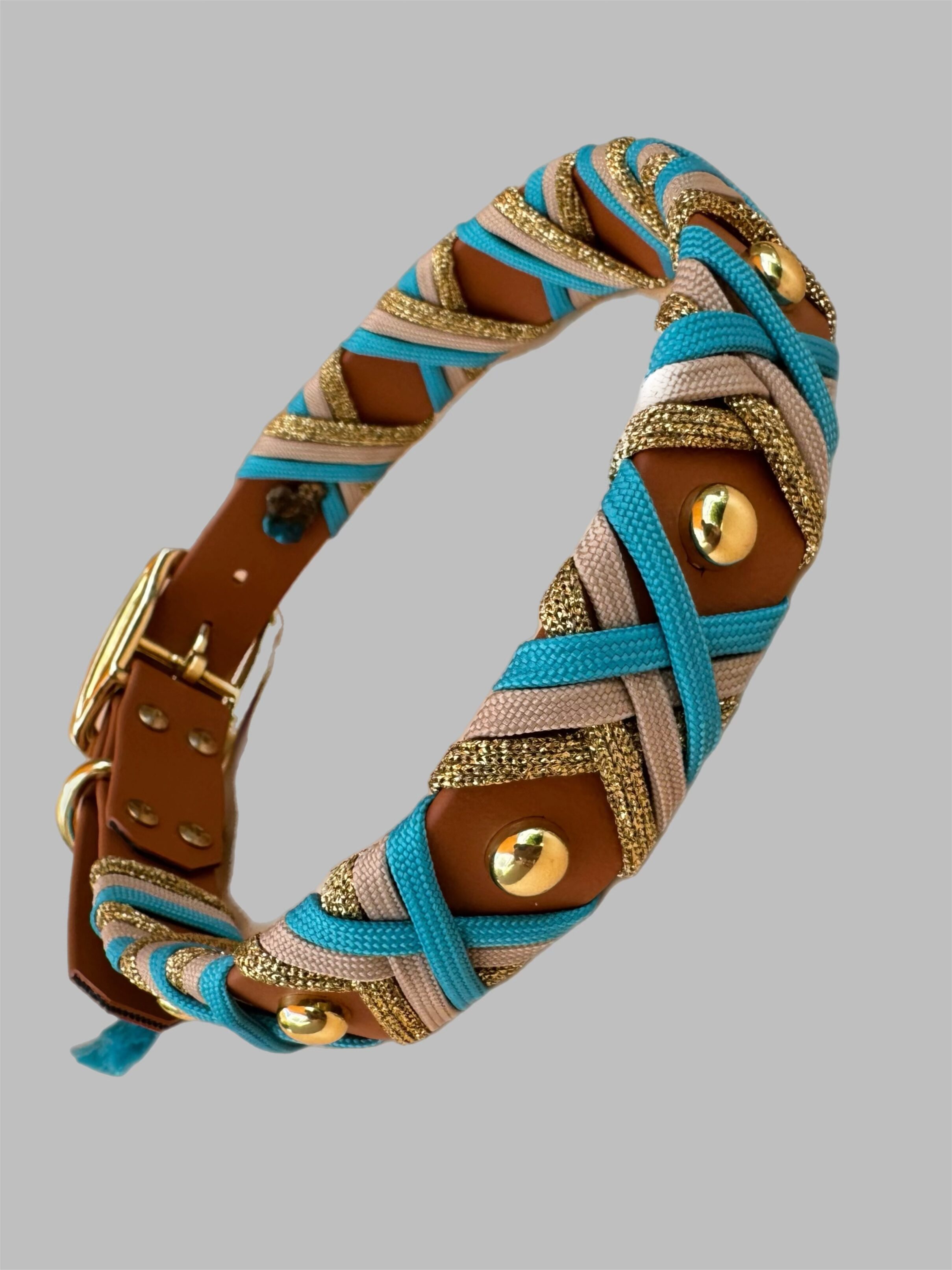 Halsband Crossline Neon Türkis