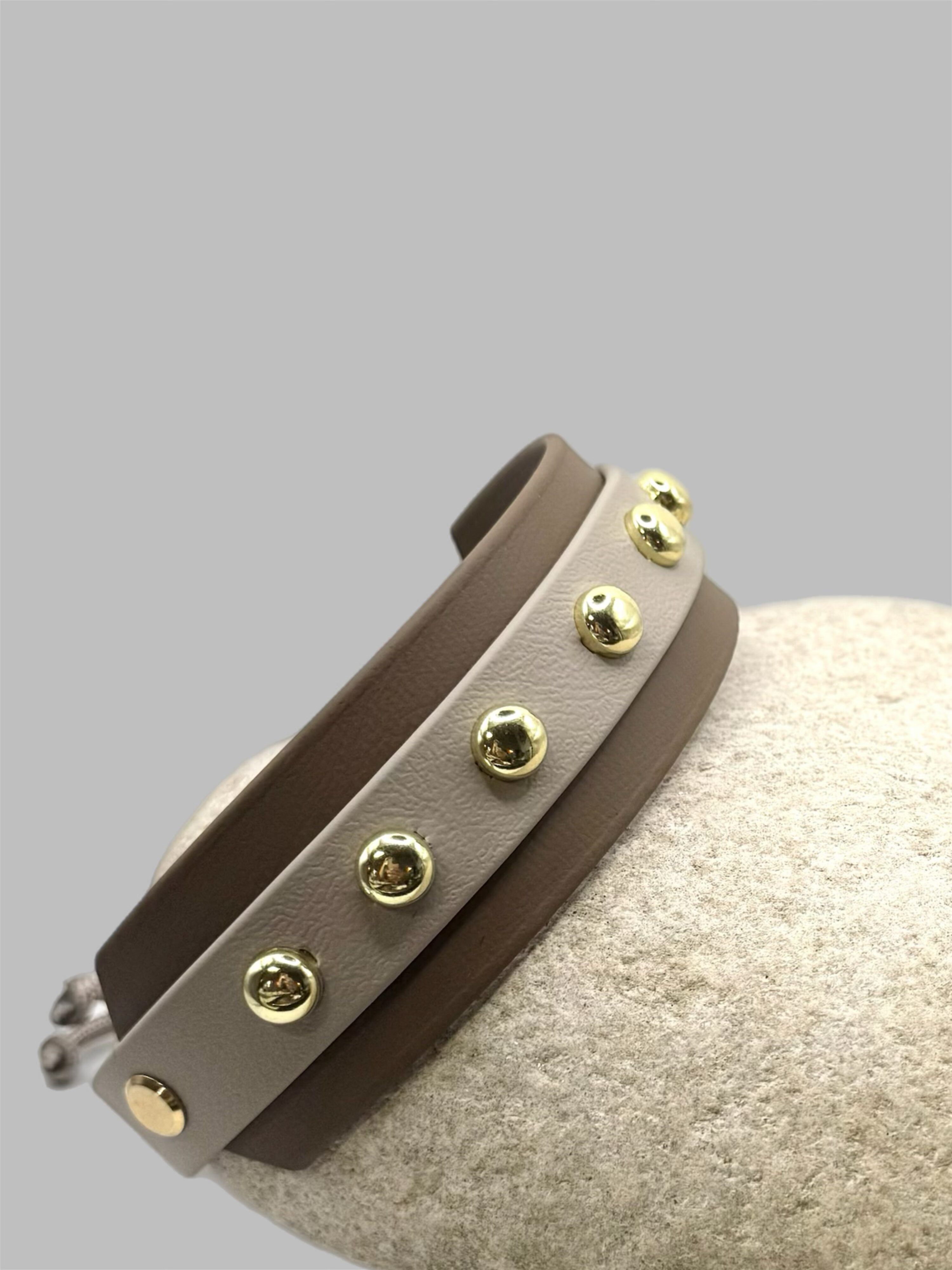 Halsband Luxline Dark Taupe / Light Taupe