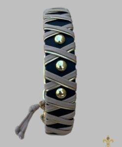 Alternative view of Halsband Crossline  Taupe  / Gold