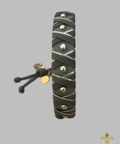 Alternative view of Halsband Crossline  Chocolate  / Gold