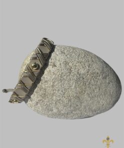 Halsband Crossline  Light Taupe / Gold