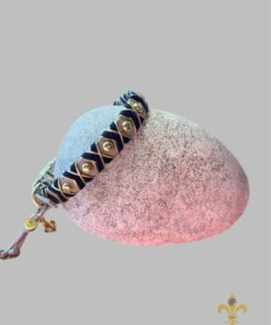 Halsband Crossline  Midnightblue / Gold